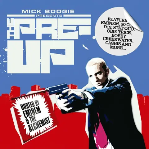 Cover of The Pre-Up, a 2006 mixtape presented by MICK (then Mick Boogie), hosted by Eminem and The Alchemist