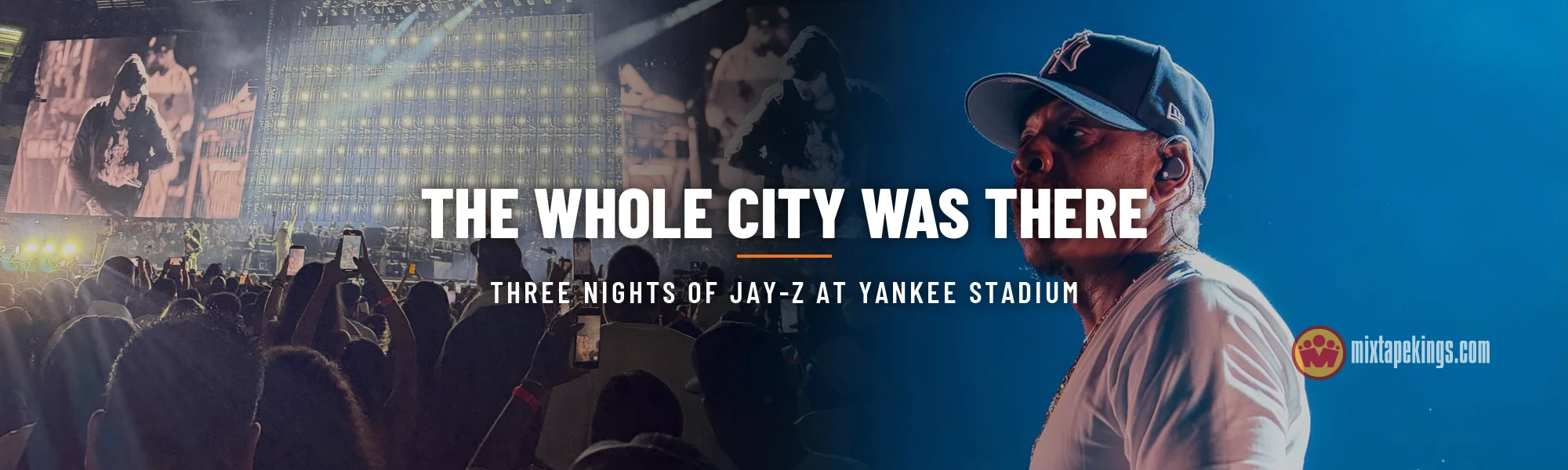Jay-Z performing at Yankee Stadium during the JAY-Z 30 three-night run