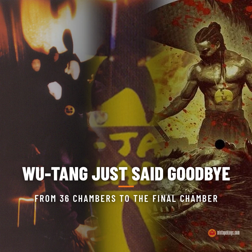 Enter the Wu-Tang blending into the classic yellow Wu-Tang Clan logo and into the Black Samson, The Bastard Swordsman picture disc